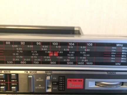 Двухкассетная стереомагнитола Sanyo 1986г, Япония