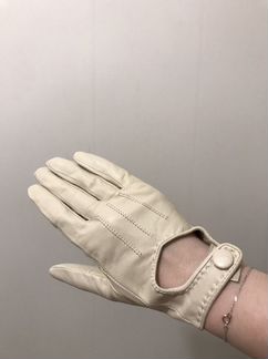 Перчатки женские кожаные