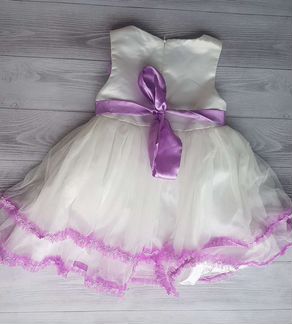 Платье праздничное (подойдет в сад для снежинки)