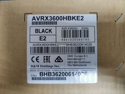 Ресивер Denon AVR-3600H Black новый