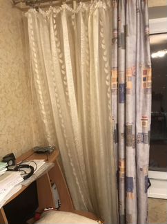 Тюль. На ленте, 2 шт. 200х250. В хорошем состоянии