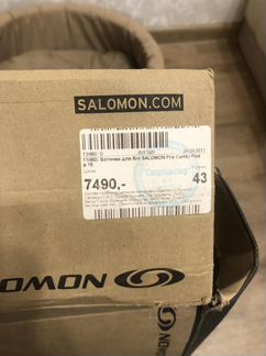 Лыжные ботнки salamon + крепление на лыжи salamon