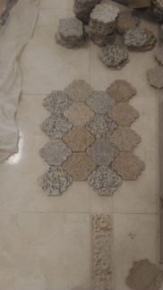 Остатки гранита, мозаика из гранита брусчатка Итал