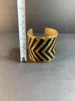 Браслет латунной соломки Винтаж