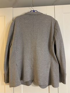 Пиджак Massimo Dutti, размер 58, серый-меланж