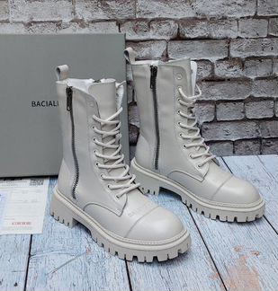 Зимние ботинки Balenciaga на грубой подошве