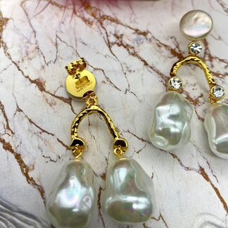 Серьги celine с жемчугом