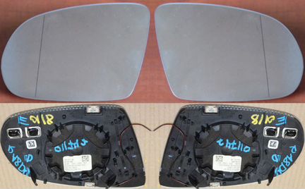 Стекло зеркала правое и левое для Ауди А8 Д2