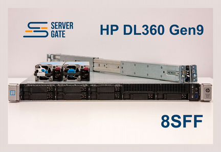 Сервер HP DL360 G9 2x E5-2687Wv3 128 GB
