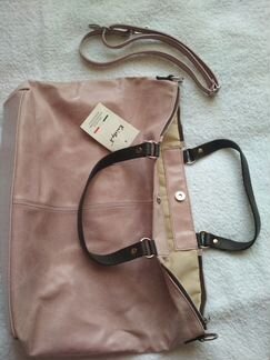 Сумка натуральная кожа новая, розовая пыльная роз