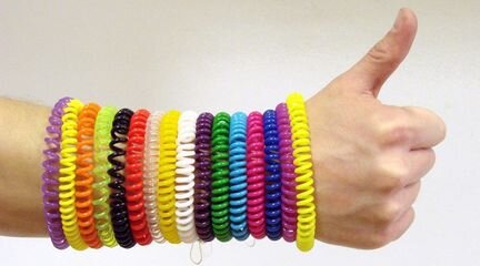 Спиральные браслеты пружинки