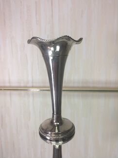 Ваза подсвечник цветок серебрение