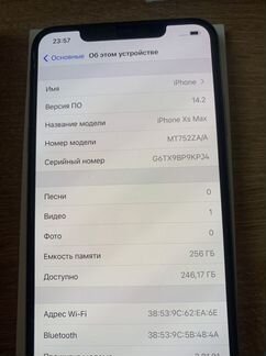 iPhone Xs Max 256 Dual Sim