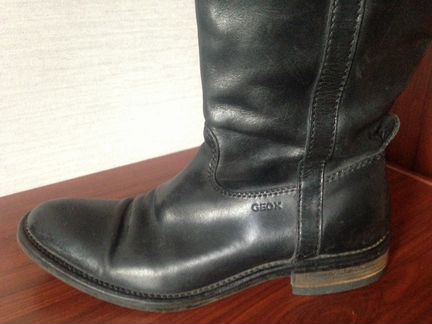 Сапоги демисезонные кожаные