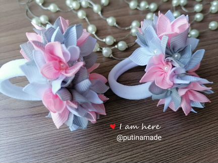 Бантик-резинка для волос (цена за пару)