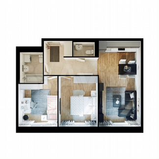 2-к квартира, 53.6 м², 18/25 эт.