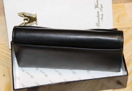 Женский кожаный кошелек Bristan Wero black бант