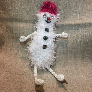 Подарочный Снеговик Фигурист