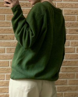Свитер оверсайз зеленый oversize