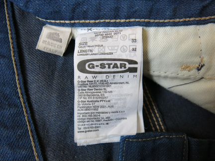 Джинсы G-Star New Radar новые 32W Made in Italy