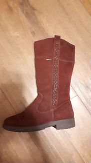 Сапоги замшевые, размер 34