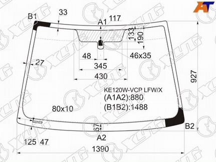 Стекло лобовое toyota corolla runx 2001-2006