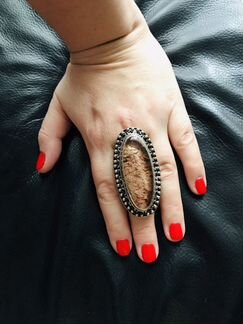 Авторское Уникальное Крупное Кольцо Серебро Эксклю