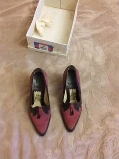 Винтажные туфли на высоком каблуке 37р из Гума