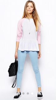Кофта ASOS колорблок
