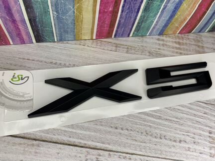 Эмблема bmw X5 / X6 хром и черная