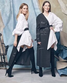 Ботфорты замшевые черные