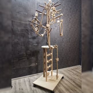 Игровая площадка для крупных попугаев