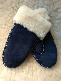 Женские варежки из меха овчины новые