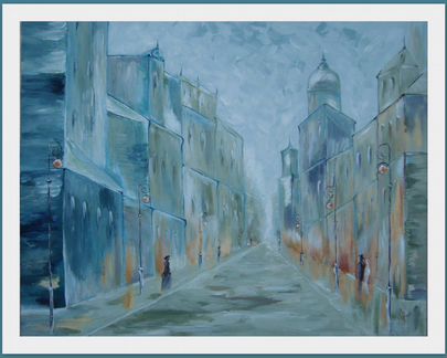 Картина Старый город (городской пейзаж)