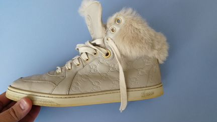 Кеды высокие Gucci, оригинал