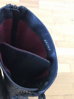 Высокие кожаные сапоги Bronx