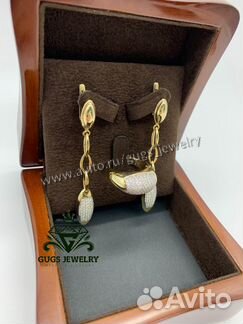 Кольцо и Серьги из желтого золота chimento