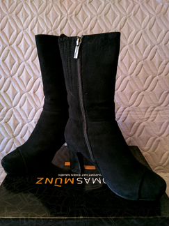 Новые сапоги замшевые на меху, 37 р