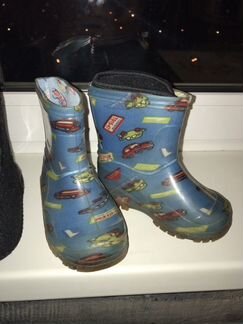 Сапожки резиновые с теплым сапожком