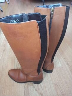 Сапоги кожаные демисезонные