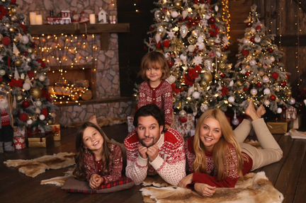 Свитер скандинавский с оленями Deerz