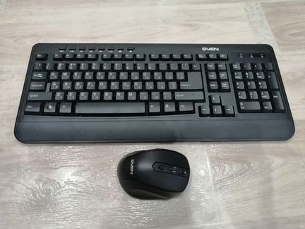 Беспроводная клавиатура и мышь Sven