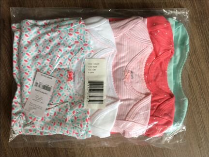 Carters новый комплект из 5 боди