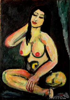 Портрет обнажённой. ню. Импрессионизм