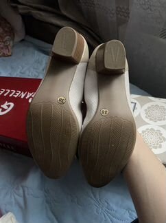 Туфли кожаные лаковый мыс 38