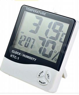 Термометр гигрометр с часами и будильником