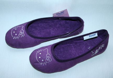 Новые балетки, тапочки со стразами Hello Kitty, 38