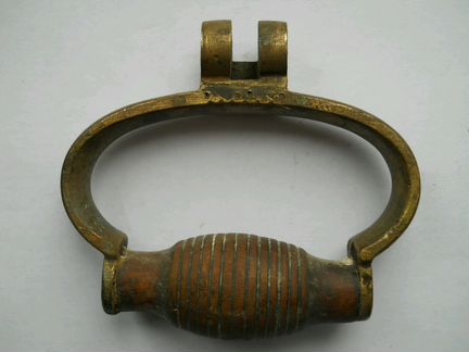 Ручки латунные, крышка от старинного самовара