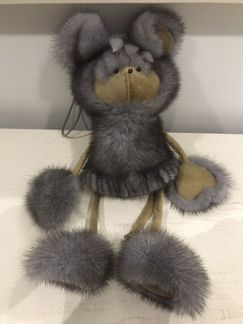 Игрушка мышка из меха норки