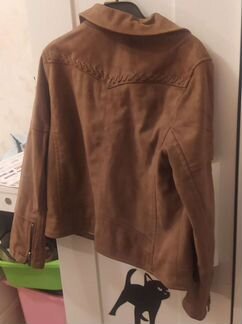 Замшевая легкая куртка для девочки 7 лет